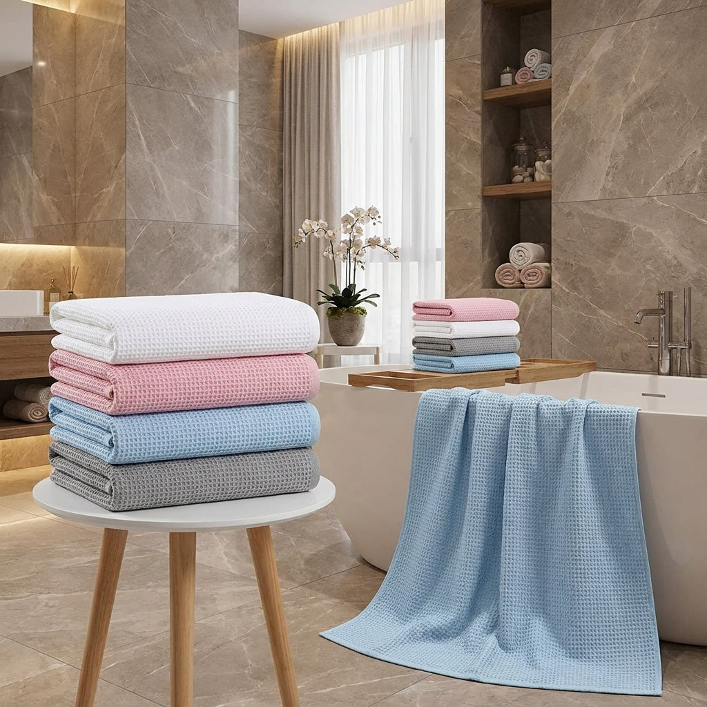 Microfiber Bath Towel, Super Absorbent Quick Dry Large Bath Towel, Soft Lightweight Bathroom Towel for Home, Gym, Beach & Travel