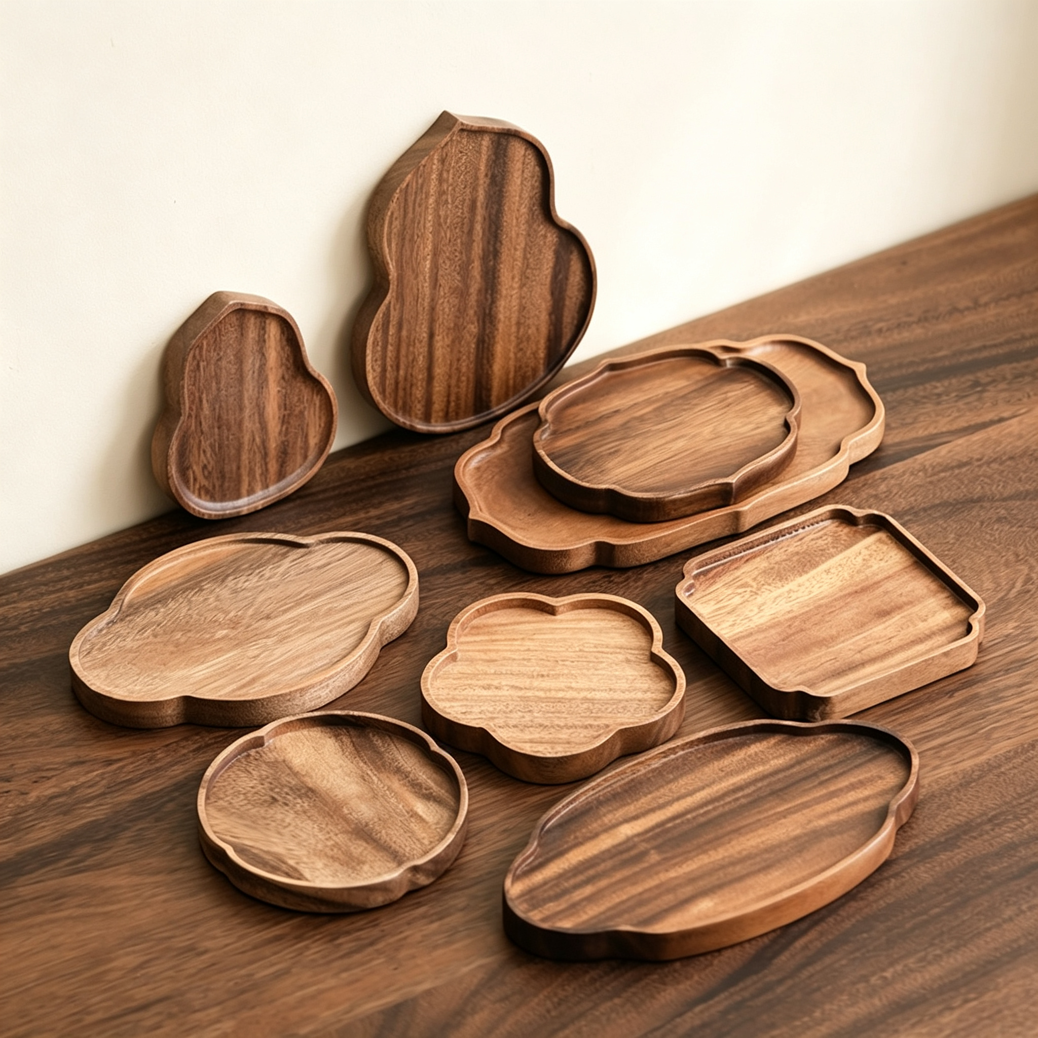 Walnut Solid Wood Serving Tray